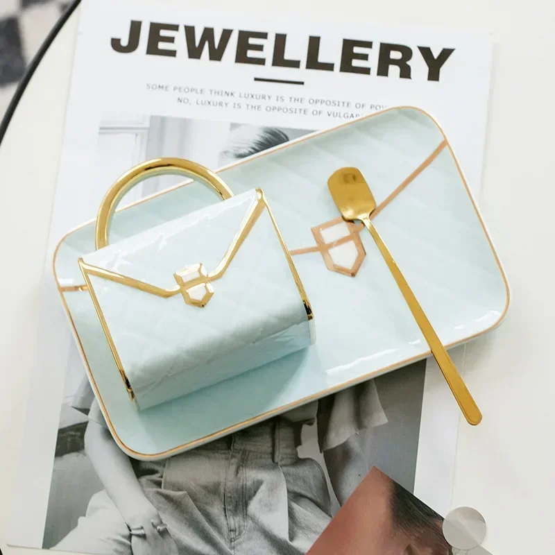 Handbag Coffee Cup Set - طقم كوب قهوة بتصميم حقيبة...