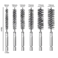 6 Pcs 8-19mm Wire Tube Machinery Cleaning Brush Rust Cleaner Washing Polishing for Automotive Manufacturing Processing Tools 2