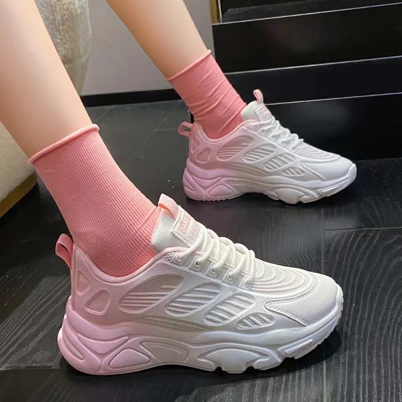 

2022 New Spring Chunky Sneakers Women Breathable Shoes Big Size 35-40 Casual Running Sneakers Women Vulcanized Shoes