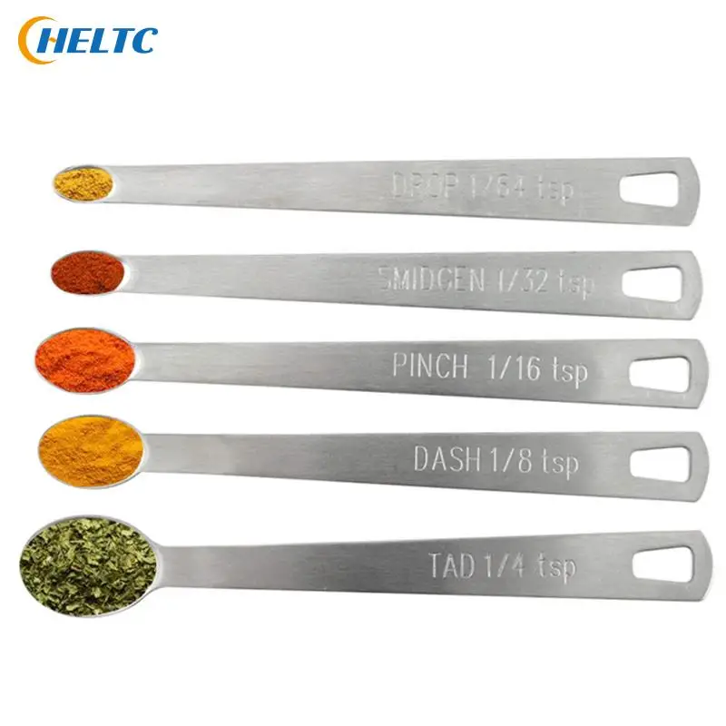 Kitchen Measuring Spoons Measuring Spoon Set Measuring Cup and Spoon Set 5pcs Spoon Set Measuring Spoon Stainless Steel Coffee Measuring Spoons Tea Seasoning Multiple Size Kitchen Tool