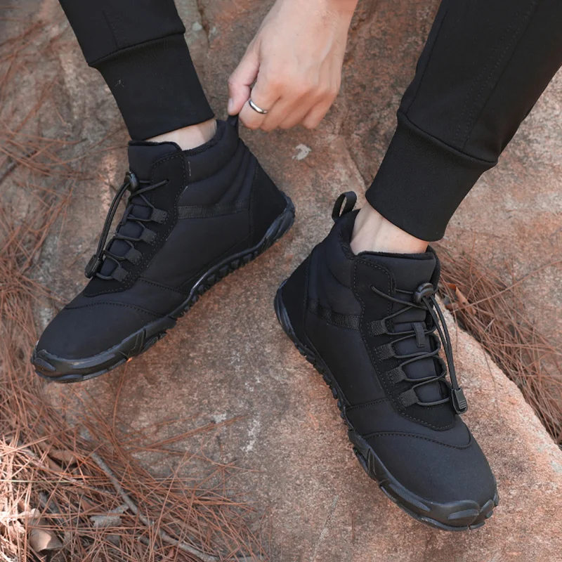 Winter Plus Velvet Snow Boots Men and Women Comfortable Casual Warm Cotton Boots Outdoor Non-slip Wear-resistant Couple Shoes