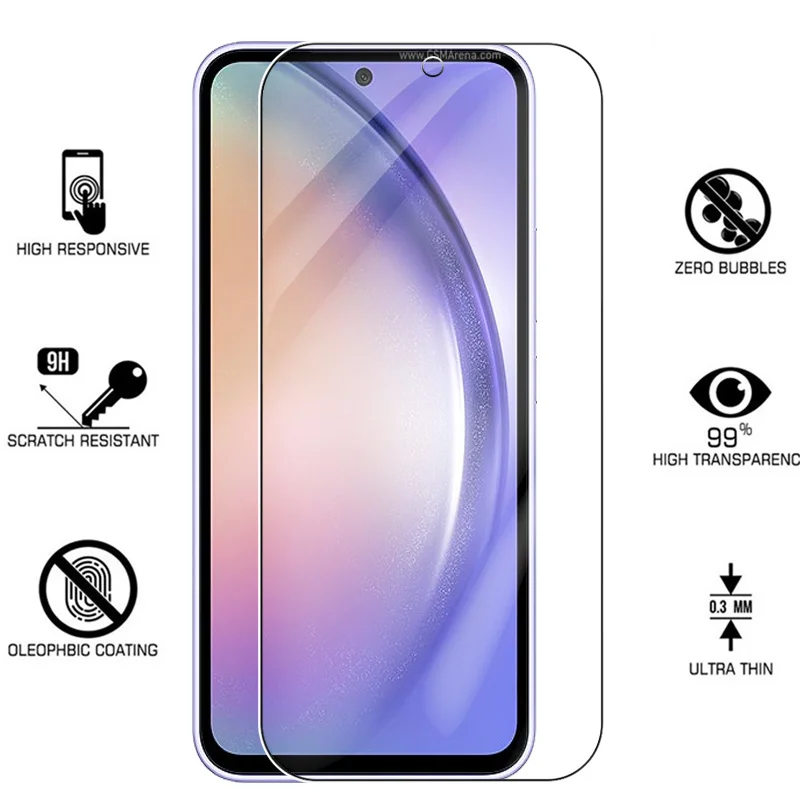 3-Pack Tempered Glass Screen Protectors - Premium Armor Safety Film, 6.4 Inches