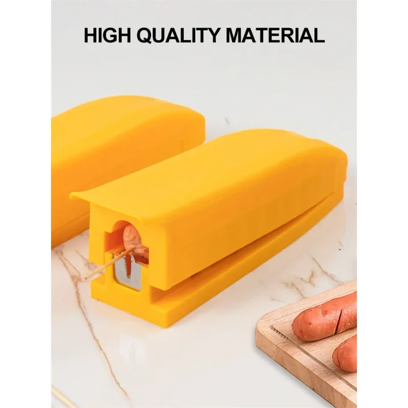 Hot Kitchen Sausage Slicer Tool PP+Stainless steel Multifunctional Dog Slicer Sausage Cutter Vegetable Strawberry Slice Tools