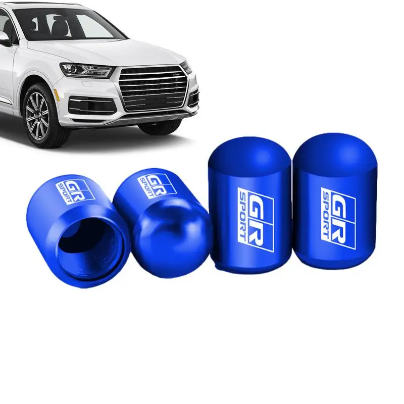 

Tire Pressure Caps Car Wheel Stem Caps 4PCS Aluminum Alloy Car Tire Air Valve Caps Universal Stem Covers For Cars Trucks Bikes