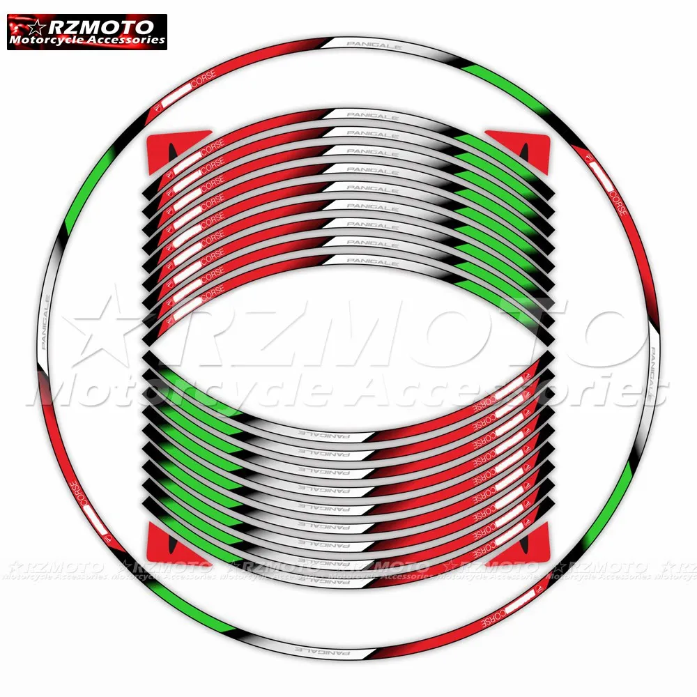 

Колесо для DUCATI 848 1098 1198 EVO 899 1199 959 V2 V4, мотоциклетная наклейка, Водонепроницаемые Светоотражающие Обода