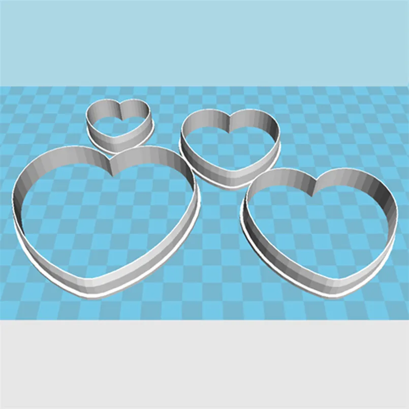 Cookie Cutter and Fondant Tool Four Specifications Cartoon Human Beings Great Love Heart Plastics Mould Cake Fondant Tool Cookie Sushi and Fruits Cutters