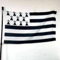 Breton Heritage Polyester Flag Banner - 90x150cm - 90 x 150cm