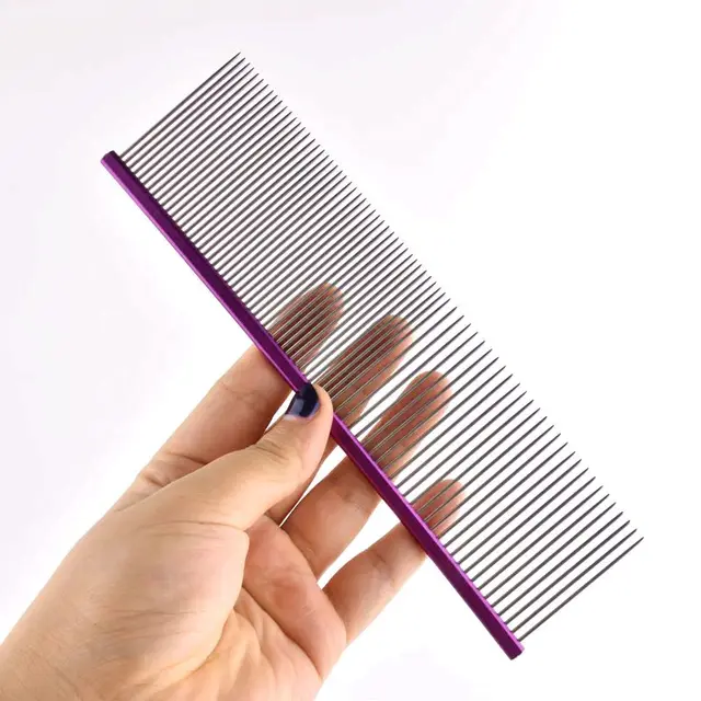 16/19cm Pet Hair Comb For Dog Comb Cat Detangler Fur Trimming Dematting Deshed Brush Grooming Tool For Long ​Hair Curly Pet 5