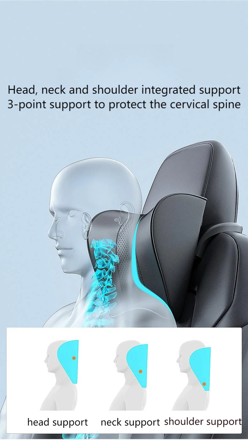 For Adjustable neck protector leather headrest for Tesla Model Y Juniper 2025 Mo