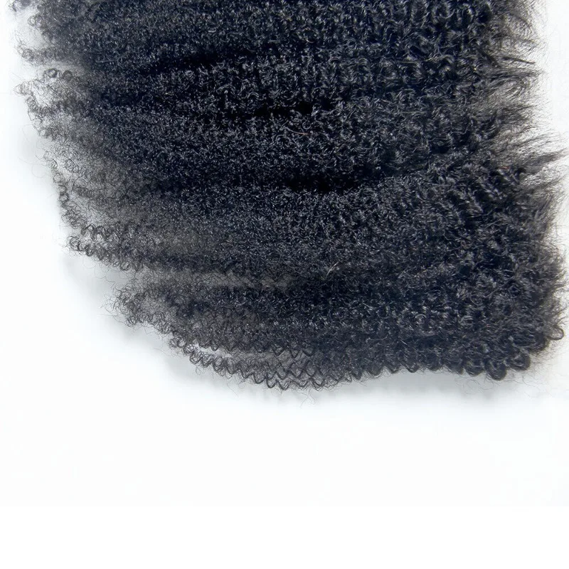 Afro Kinky Curly 13x4 Lace Frontal Human Hair Transparent Lace Frontal Brazilian Virgin Hair High Quality Soft and Silky