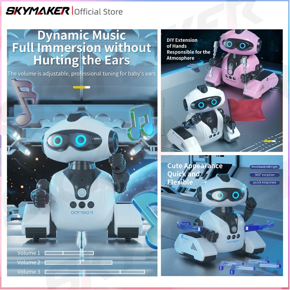 JJRC R22 RC Robot Sensing CADY WIDA Intelligent Toy Programing Education Music Dance Robots Auto Follow Gesture Control Toys 4