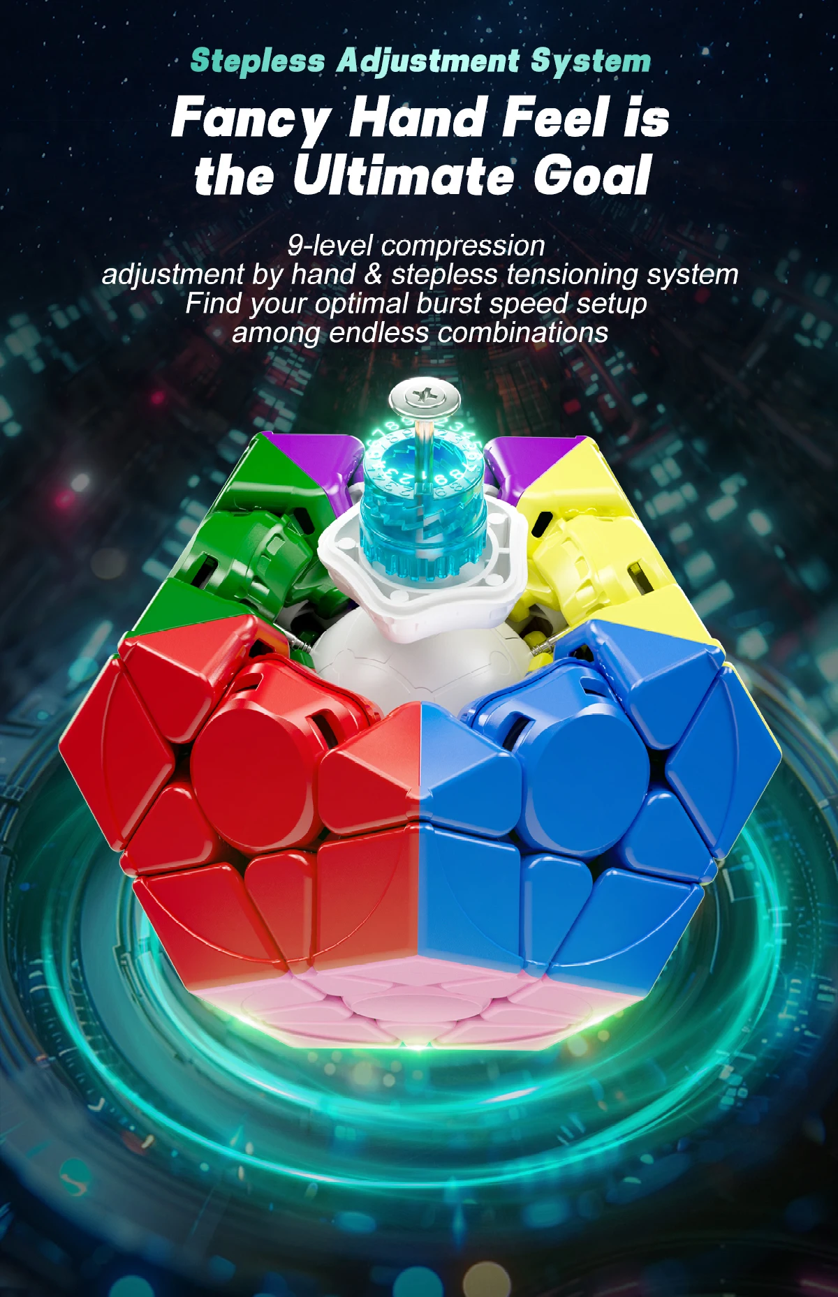 [JudyCube] YJ Yuhu Megaminx V3M Maglev Verbesserter magnetischer Zauberwürfel ohne Aufkleber Yongjun Yuhu V3M Cubo Magico Puzzle – Detail 10