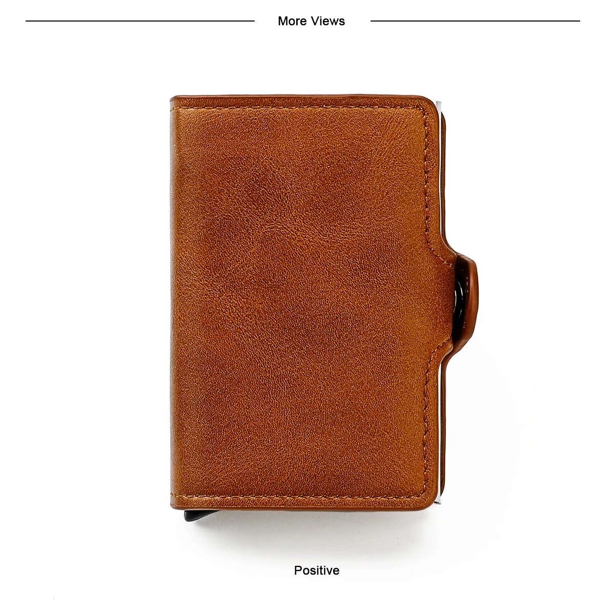 Porte-Cartes Plat En Cuir Vintage en Marron pour homme | Roberto Cavalli