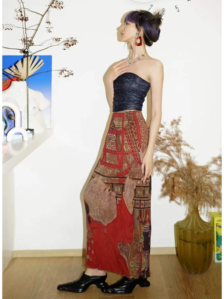 Linen Ticken Skirt Qingjia 