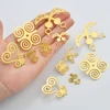 Anniyo African Ancient Cultural Symbol Stud Earrings Stainless Steel Akofena Adinkra Gye Nyame Sankofa Ethnic Jewelry #325101 2