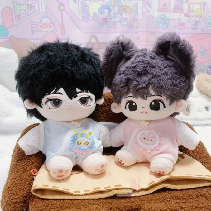 Doll changing into 20cm cotton doll clothes, cute and attribute free crouching clothes 4