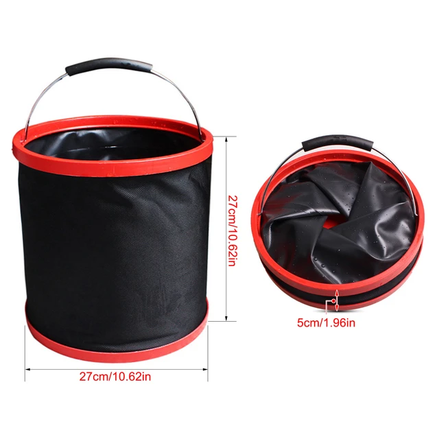 Car Storage Container 12L Thickening Portable Folding Bucket