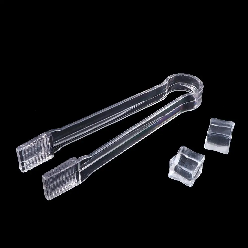 

Small For Salad,Buffet Reusable Plastic Transparent Ice Tongs Cake Clip Cooking Gadgets Serving Tongs