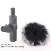 MF1 Clip-on Lavalier Microphone Mic Universal Wireless Microphones Noise Reduction Hairball Windproof Sleeve Lapel Lavalier Mic 5