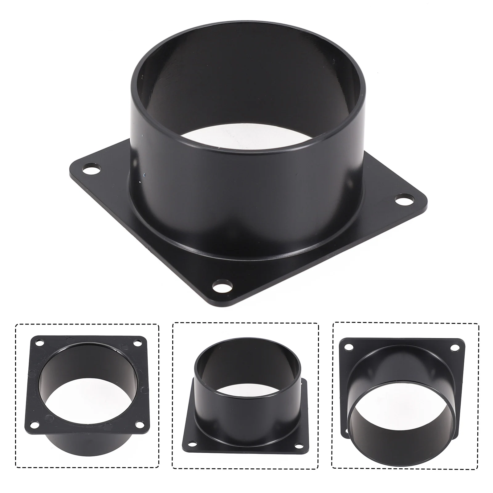 

Kitchen Acessries Flange Connector Flange Connector 75-120MM Pipe Connecting Wall Black Duct Fan Hose Connector For Kitchen Hood