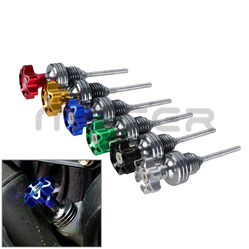 Astina Di Livello Olio HMParts 46 Mm Argento Per ATV Quad E Pit Bike | Ricambio Con Anello Tenuta