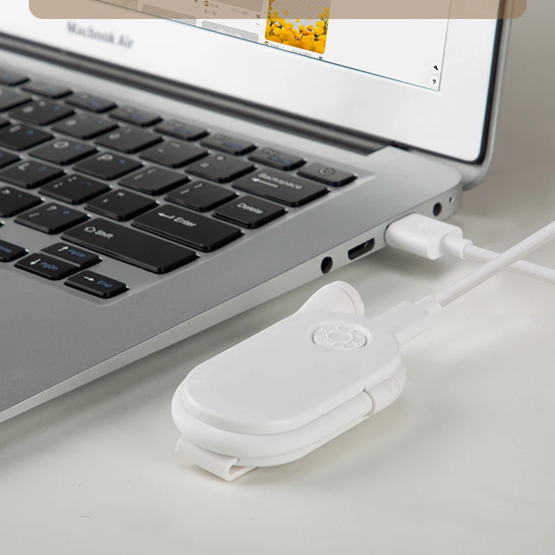 Book Light USB Rechargeable Reading Light Stepless Warm Cool White Daylight Portable Flexible Easy Clip Night Reading Lamp