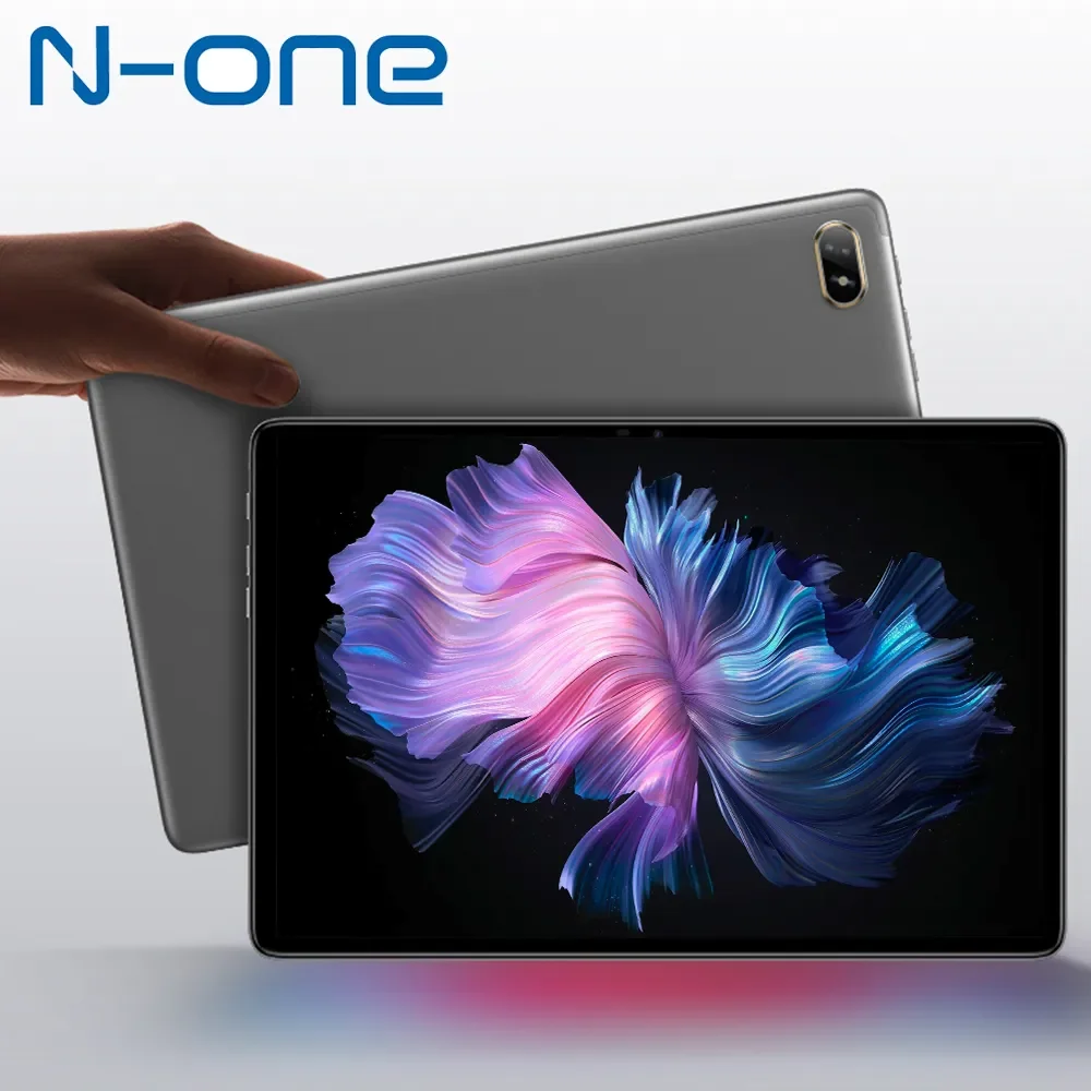 AliExpress Collection N-ONE NPad 에어 태블릿 안드로이드 패드, 10.1 인치, 1280X800 MAX, 8GB( 4GB + 4GB), 64GB, UNISOC T310, 안드로이드 12, 6600mAh, C타입 듀얼 4G LTE 