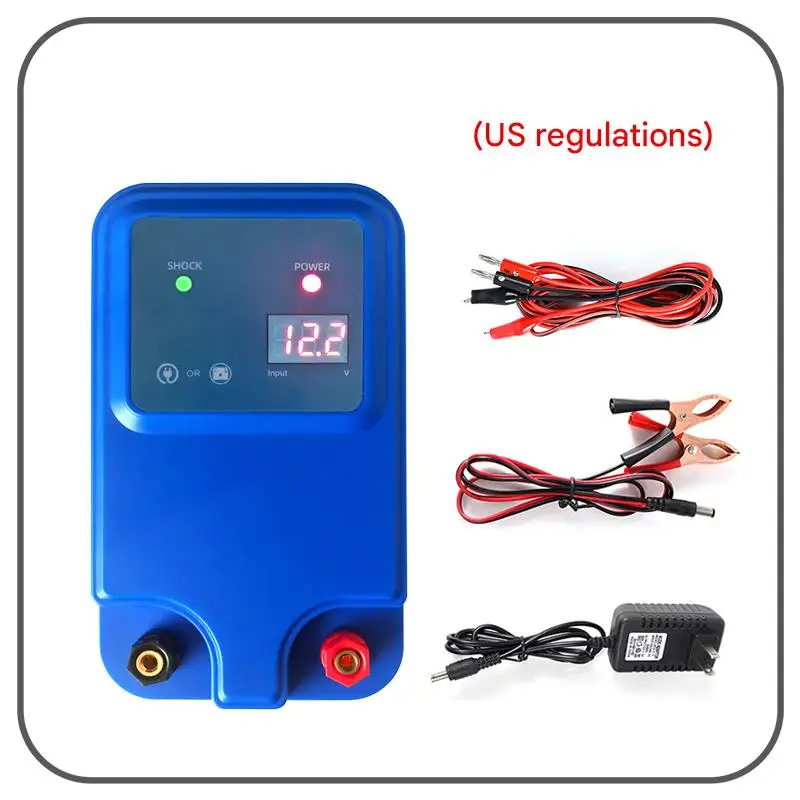 מנוע חשמלי לגדר 1.5J 10KM מטען לגדר מקורי נייד בקר חקלאי מנוע חשמלי לגדר