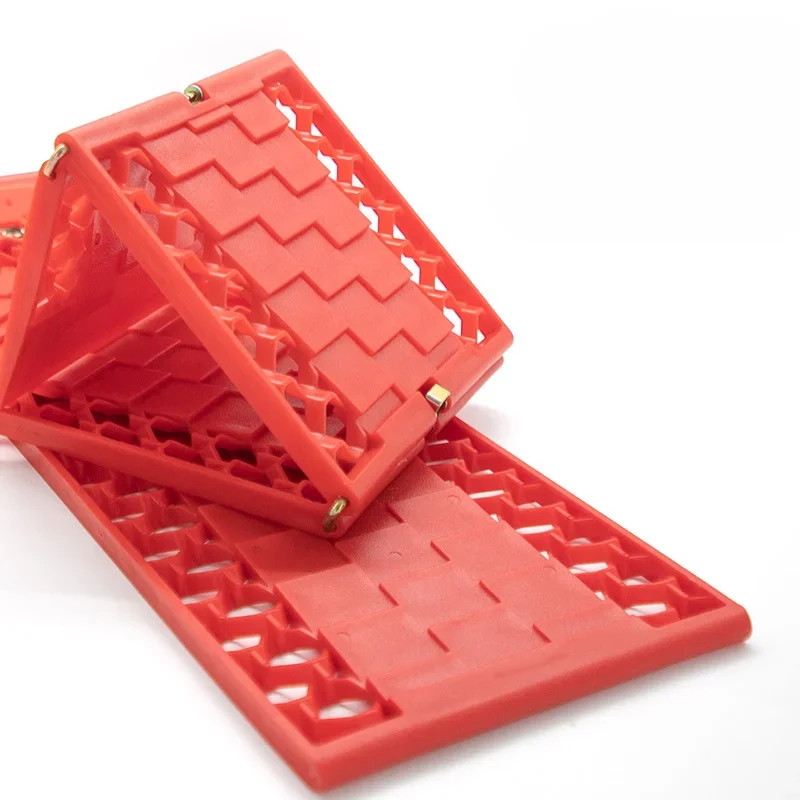 Collapsible Tire Traction Pad Emergency Car Escape Board 2pcs Reliable Car Escape Device for Snow Ice Mud and Sand Traction Boards