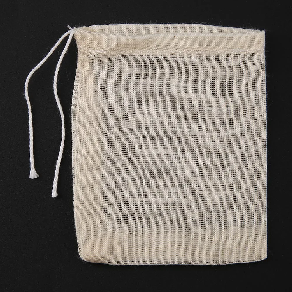 Tea Bags Cotton Gauze Tea Filter Bags Spice Infuser String Heal Seal Disposable Teabags Empty Bag 20pcs/Lot