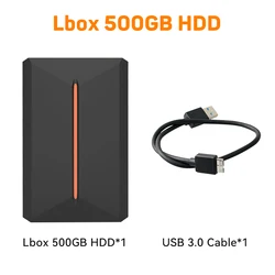 Portable 500G Game Library Hard Drive - Preloaded with 3700 Classic and 3D Games (Only Lbox 500G HDD)