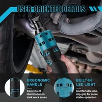 Clé à cliquet sans fil Makita 18V sans balais à angle droit, clé à vitesse variable, outil électrique à LED 6