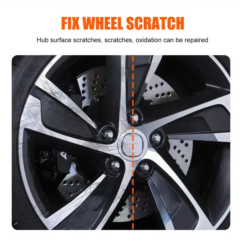 50ml Car Polisher Paint Cleaner Car Rim Scratch Repair And Polishing Kit Wheel Hub Scratch Repair Wax Auto Care Accessories