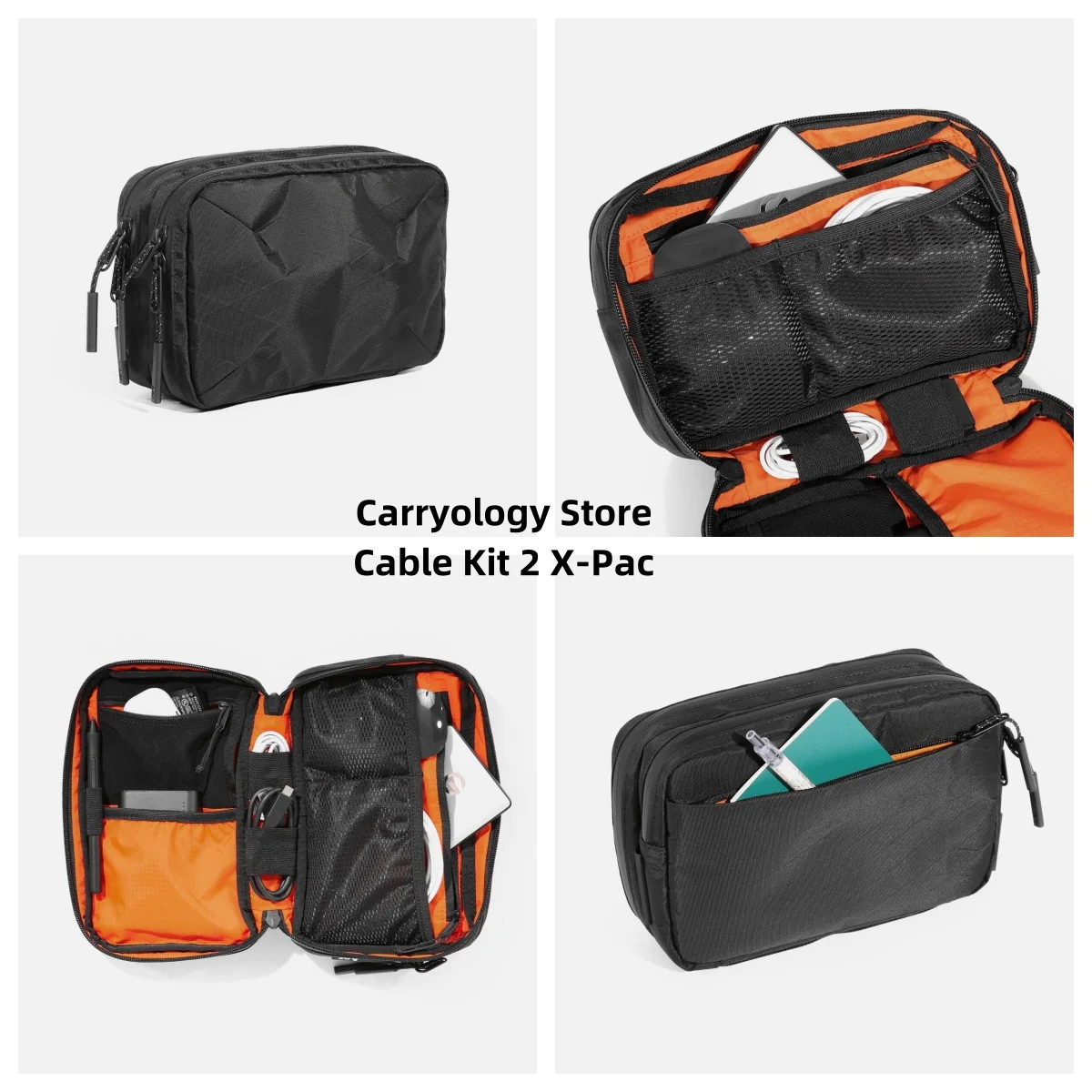 Aer10030 Cable Kit 2 Xpac X-Pac Digital Nomad Perfect Companion Essential Gear Management Borsa Per Organizzazione Senza Sforzo