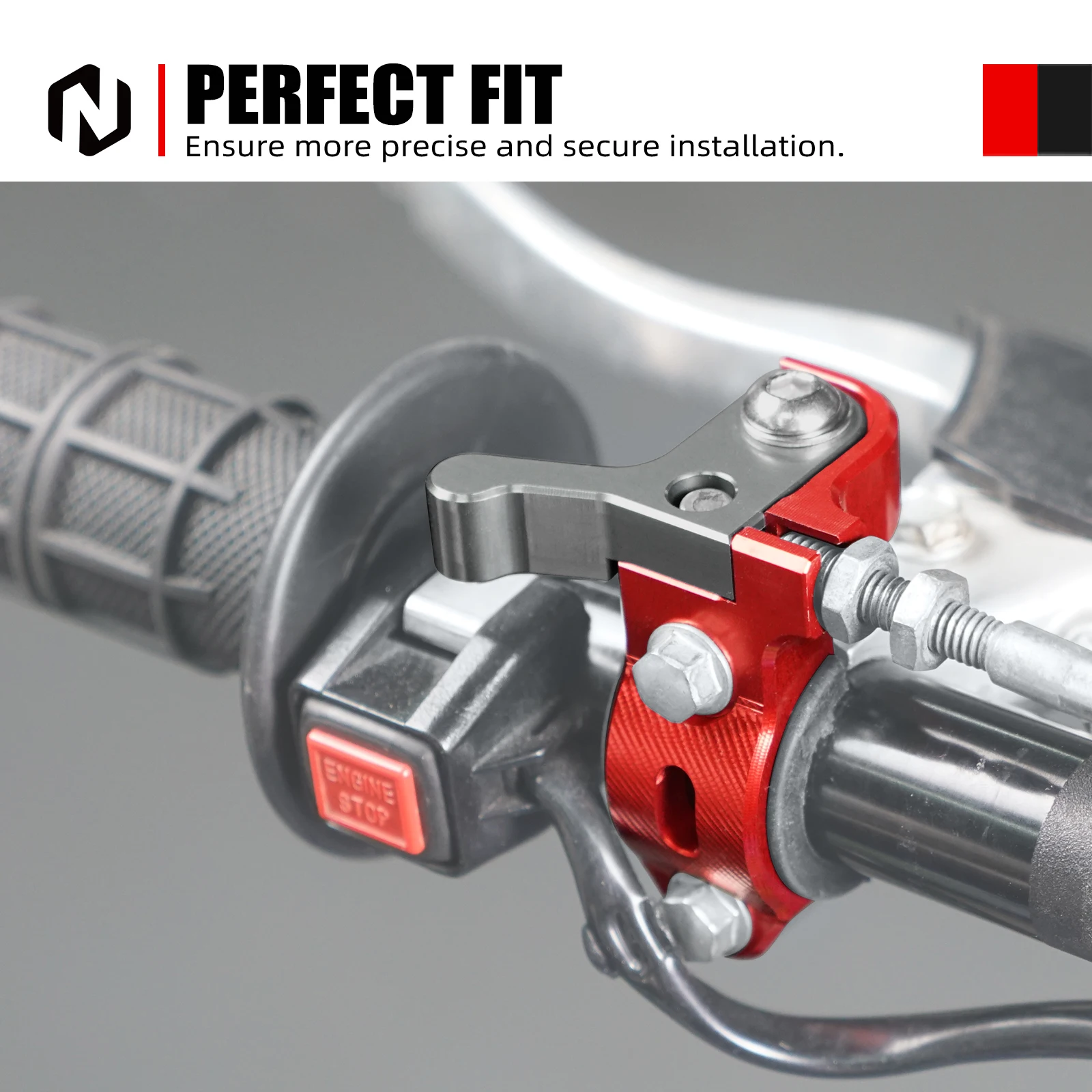 Für Suzuki RM Honda CR CRF Für Kawasaki KX KLX Yamaha YZ WR 125 250 450 250R/X 450R 250F 450F Rotierenden Bar Clamp Heißer Start Hebel – Detail 7