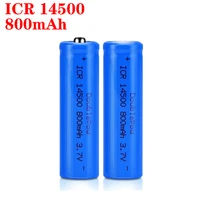 Adequate capacity 14500 800mAh 3.7V Li-ion Rechargeable Batteries AA Battery Lithium Cell for Led Flashlight Headlamps Torch 1