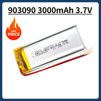 903090 3.7V 3000mAh Batteria ai polimeri di litio Li-polimero Batteria ricaricabile per altoparlante Bluetooth Spruzzatore Purificatore d'aria Illuminazione