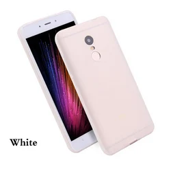 Sleek Matte Silicone TPU Soft Case - Solid Colors for Redmi Note 4X (White)
