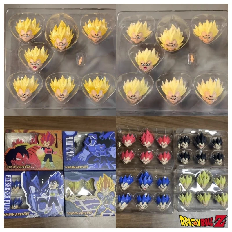 New Tonsenarttoys S.H. Figuards Shf Majin Vegeta Heads Action Indomitable Fighter Dragon Ball Figure Figuras Doll Toy Regali Di Natale