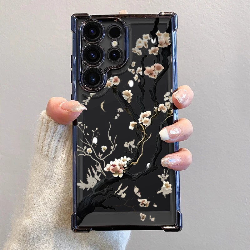 White Cherry Blossom Tree Blooming Pattern Phone Cover