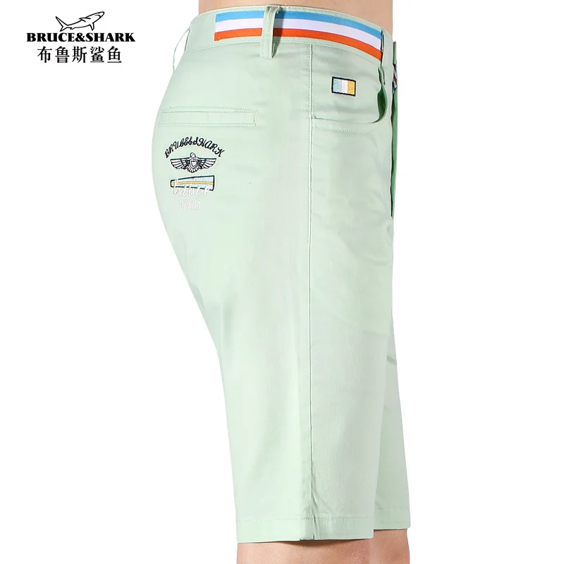New Men's Pants Shorts Bruce&Shark Summer Casual Fashion shorts for men Straight Leg Loose Style stretching men's pants luxury