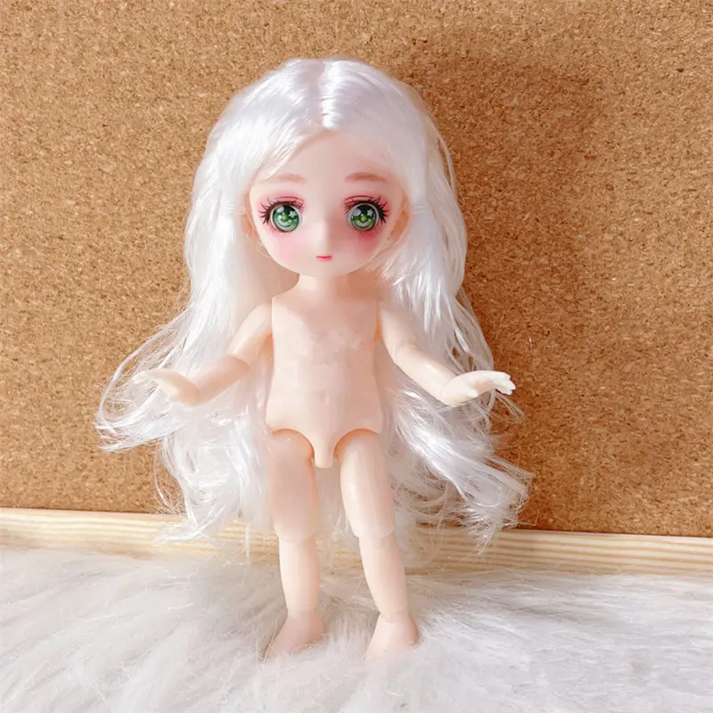 New 16cm 23cm Cute Anime Doll 1/8 Bjd Multi Joints Doll Dress Up Doll for Children 5