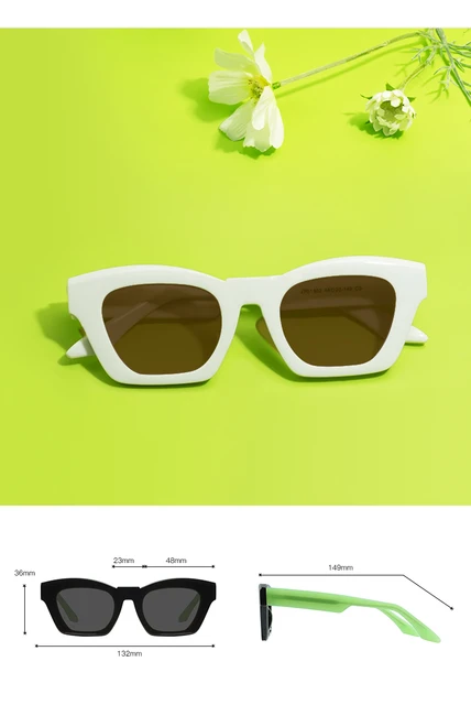 Occhiali Da Sole Uomo Donna Montatura Quadrata TR90 - Lenti Nylon UV400 Protezione Totale - Foto 8