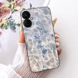 Stylish Butterfly Painted Soft TPU Phone Case for Tecno Spark 9T (6259)