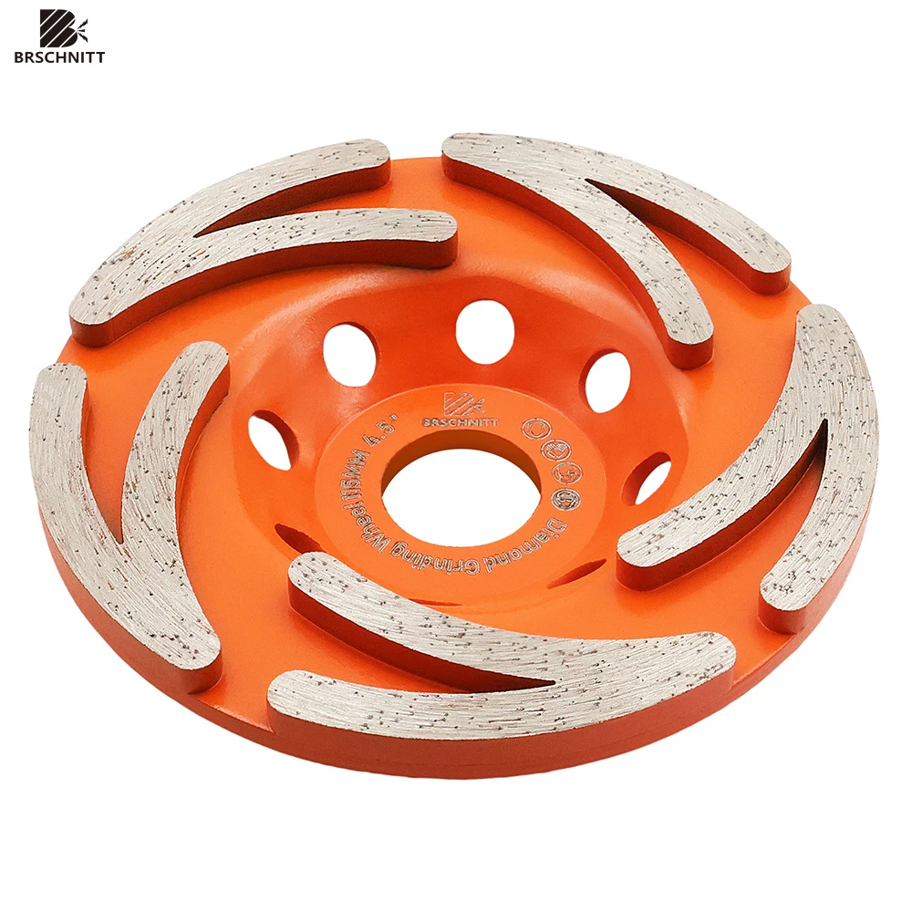 BRSCHNITT 1pc Sintering Cyclone Grinding Wheel 4.5inch/115mm For Concrete Masonry hard stone Granite Marble Grinding Wheel