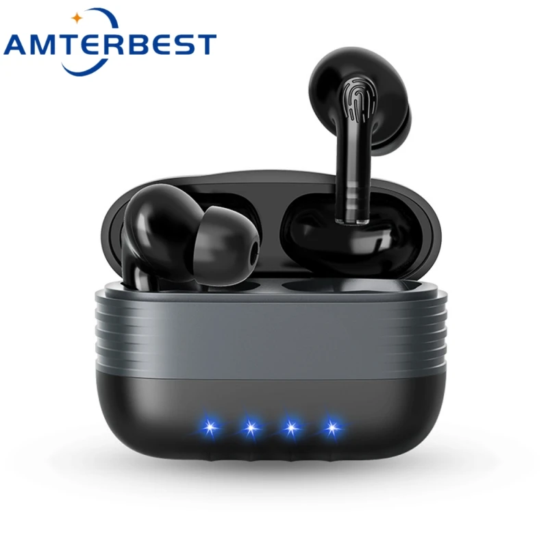 

AMTERBEST M30 TWS Bluetooth Headphones Earphones Wireless Sports Earbuds Waterproof Earpieces Stereo Music Headset for Phones