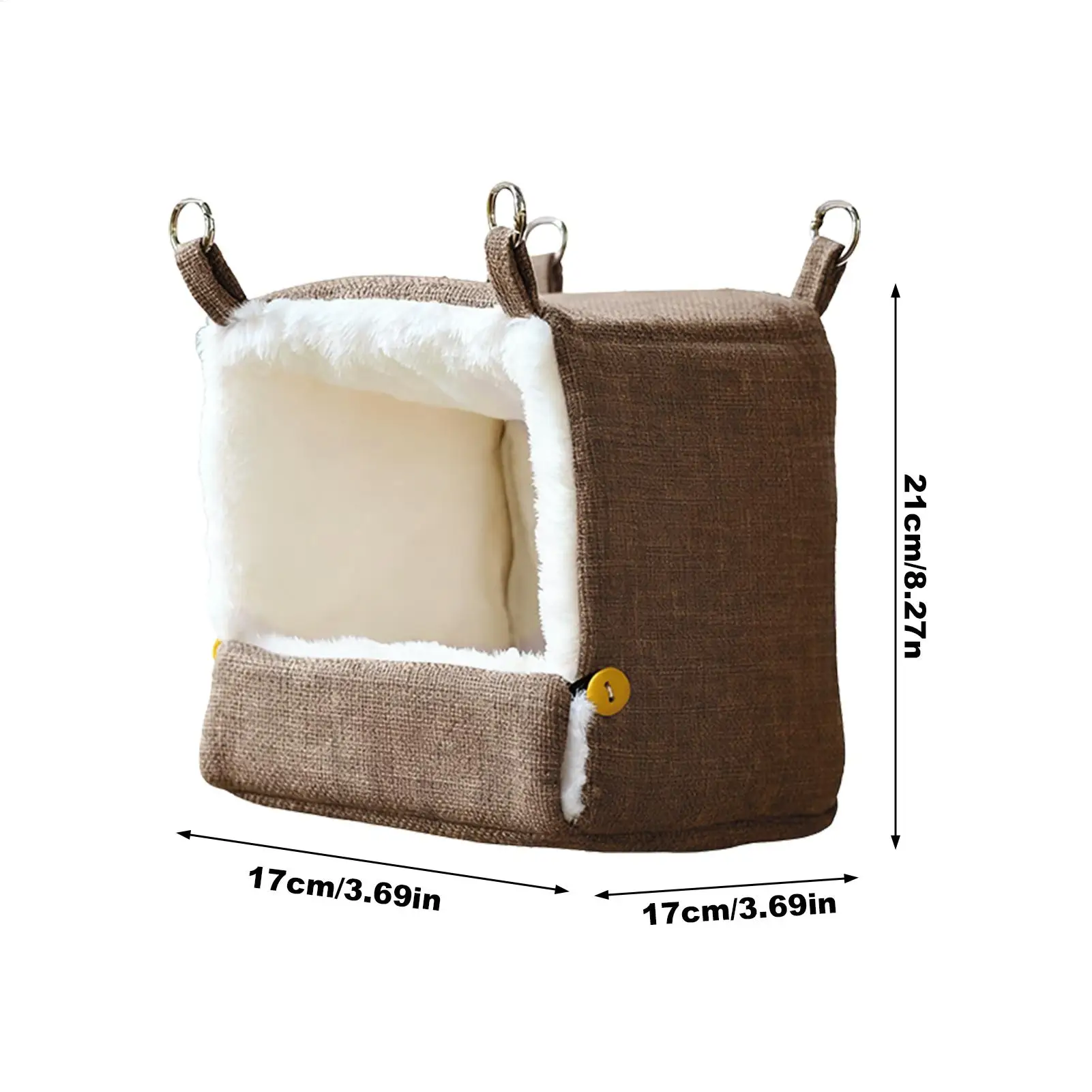 Parrot Bed Heated Warm Hut Cotton Parakeet Cage Bird Bed Shed For Cockatiels Conures Lovebirds Hamster Conure Cockatoos Home