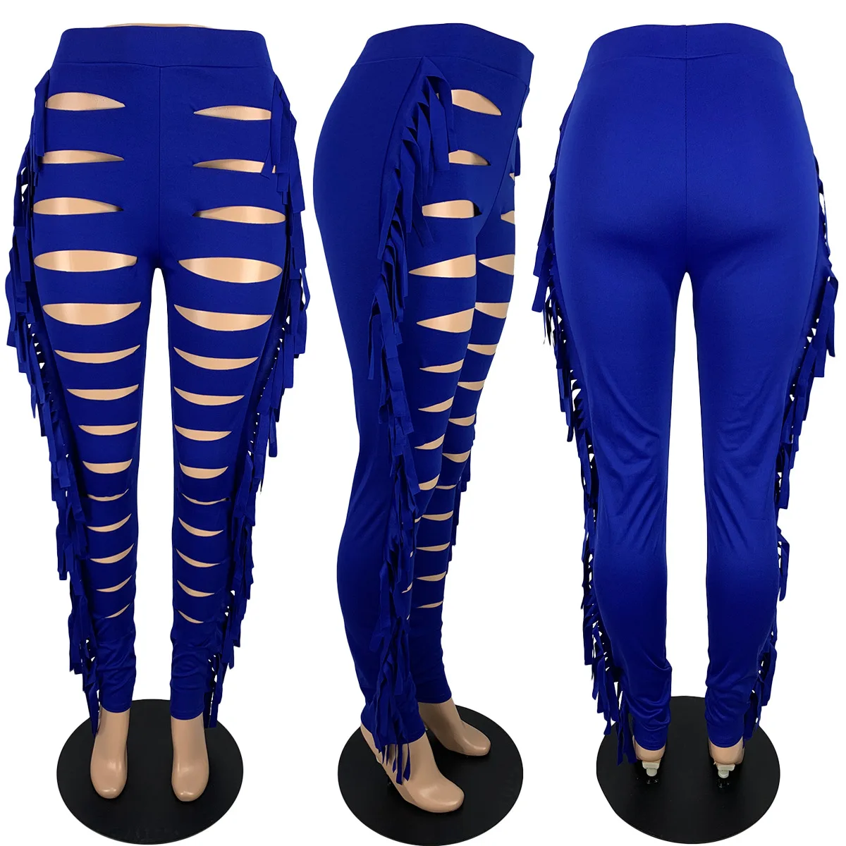 Hirigin Womens High Waist Ripped Capris With Gold Chain Pencil Pants Black  Slim Fit Cut Out Leggings For Casual Fashion T230825 From Catherine002,  $2.85 | DHgate.Com
