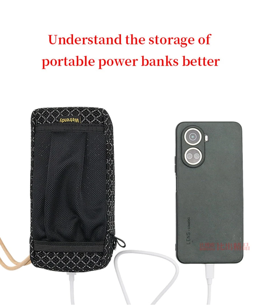 Portable Power Source Bag for Yoobao H50 100W Power Bank Breathable Bag H50-100W Travel Carrying Ventilate Case
