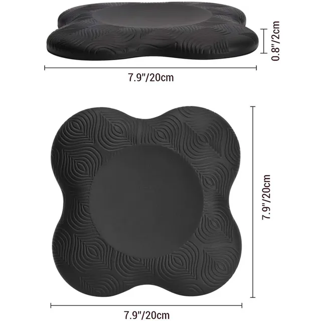 1/2Pcs Yoga Knee Pad Cushion Soft TPE Foam Support Protective Pad for Elbow Leg Arm Balance Exercise Fitness Workout Yoga Mat 2